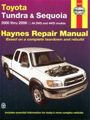 Haynes Reparationshandbok, Toyota Tundra & Sequoia, Universal, 92078