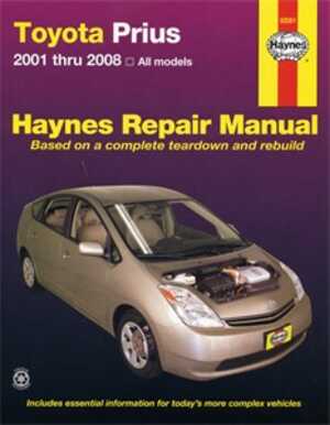 Haynes Reparationshandbok, Toyota Prius, Universal Haynes 92081 - 175134 - OE 92081