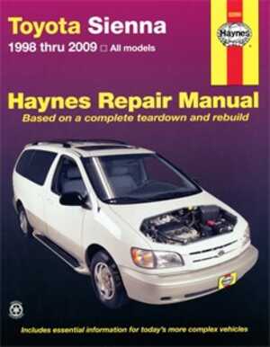 Haynes Reparationshandbok, Toyota Sienna, Universal Haynes 92090 - 175137 - OE 92090