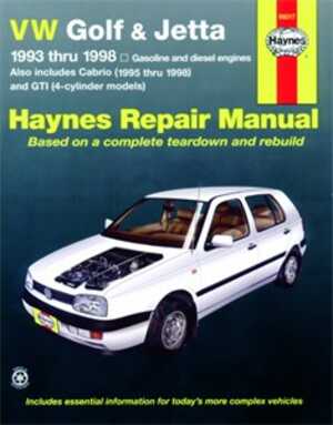 Haynes Reparationshandbok, Vw Golf & Jetta, Universal - 175142 - OE 96017