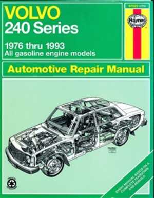 Haynes Reparationshandbok, Volvo 240 Series, Universal - 175147 - OE 97020