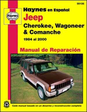 Haynes Reparationshandbok, Jeep Cherokee, Wagoneer Comanche Hayne - 175170 - OE 99106