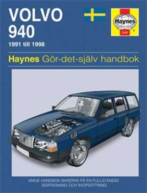 Haynes Reparationshandbok, Volvo 940 - 20085 - OE SV3208