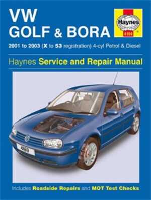 Haynes Reparationshandbok, Vw Golf & Bora 4-cyl, Universal, 4169