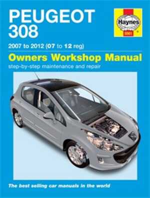Haynes Reparationshandbok, Peugeot 308 - 287568 - OE 978 0 85733 5 616