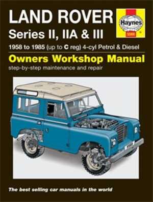 Haynes Reparationshandbok, Land Rover Series Ii, Iia & Iii, Universal - 289167 - OE 978 0 85733 5 685