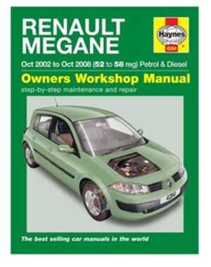 Haynes Reparationshandbok, Renault Mégane Petrol & Diesel - 29713 - OE 4284