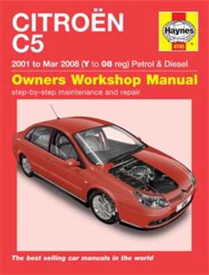 Haynes Reparationshandbok, Citroen C5 Petrol & Diesel - 29774 - OE 4745