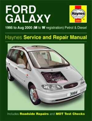Haynes Reparationshandbok, Ford Galaxy Petrol & Diesel, Universal, 3984