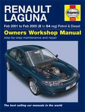 Haynes Reparationshandbok, Renault Laguna Petrol & Diesel - 29871 - OE 4283