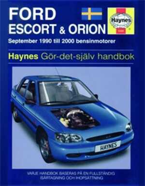 Haynes Reparationshandbok, Ford Escort & Orion, Universal - 29957 - OE SV3389
