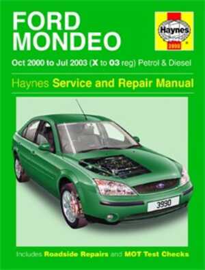 Haynes Reparationshandbok, Ford Mondeo Petrol & Diesel, Universal, 3990