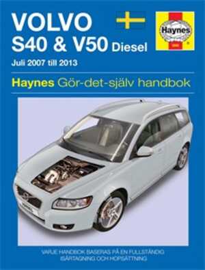 Haynes Reparationshandbok, Volvo S40 & V50, Universal, 9780857336989