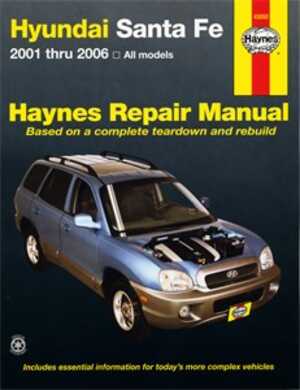 Haynes Reparationshandbok, Hyundai Santa Fe, Universal, 43050, 9781563927171