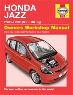 Haynes Reparationshandbok, Honda Jazz, Universal - 41945 - OE 4735, 9781844257355