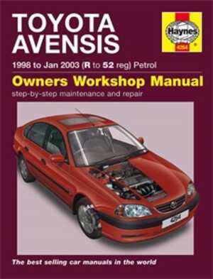Haynes Reparationshandbok, Toyota Avensis Petrol, Universal - 41947 - OE 4264, 9781844252640