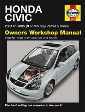 Haynes Reparationshandbok, Honda Civic Petrol & Diesel, Universal - 41958 - OE 4611, 9781844256112