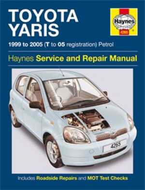 Haynes Reparationshandbok, Toyota Yaris Petrol - 41968 - OE 4265, 9781844252657