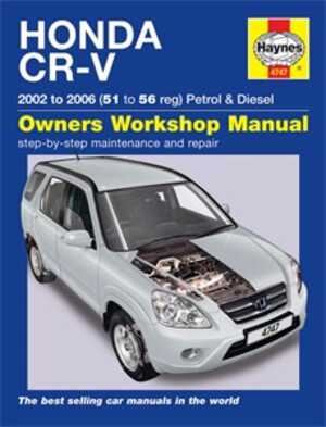 Haynes Reparationshandbok, Honda Cr-v Petrol & Diesel, Universal - 41971 - OE 4747, 9781844257478