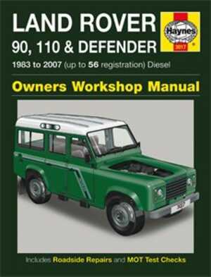 Haynes Reparationshandbok, Land Rover 90, 110 & Defender, Universal, 3017, 9781844256037