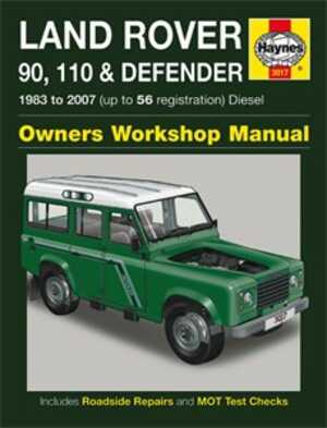 Haynes Reparationshandbok, Land Rover 90, 110 & Defender - 46993 - OE 3017, 9781844256037