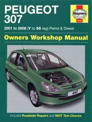 Haynes Reparationshandbok, Peugeot 307 Petrol & Diesel, Universal, 4147, 9781844258000