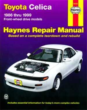 Haynes Reparationshandbok, Toyota Celica (fwd), Universal - 46998 - OE 92020, 9781563923975