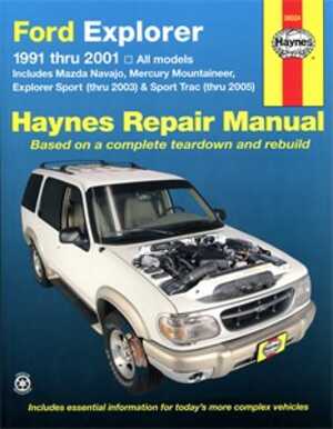 Haynes Reparationshandbok, Ford Explorer Sport 03, Trac 05, Universal - 46999 - OE 36024, 9781563925917