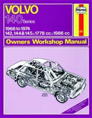 Haynes Reparationshandbok, Volvo 142, 144 & 145, Universal - 47002 - OE 0129, 9780856961298