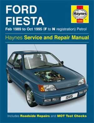 Haynes Reparationshandbok, Ford Fiesta Petrol, Universal - 47004 - OE 1595, 9781859600870