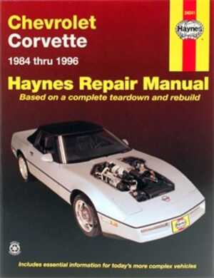 Haynes Reparationshandbok, Chevrolet Corvette, Universal - 47018 - OE 24041, 9781563922268