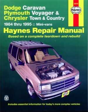 Haynes Reparationshandbok, Dodge & Plymouth Mini Vans, Universal - 47021 - OE 30010, 9781563921322