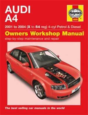 Haynes Reparationshandbok, Audi A4 Petrol & Diesel - 47026 - OE 4609, 9781844256099