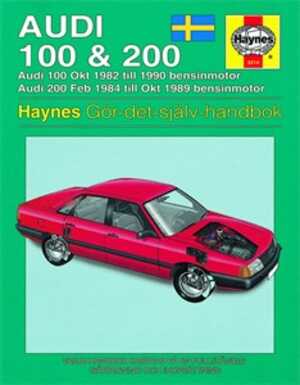 Haynes Reparationshandbok, Audi 100 & 200, Universal - 47029 - OE 9781859602140, SV3214