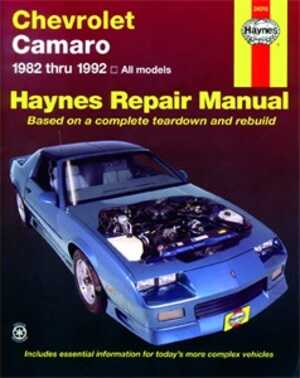 Haynes Reparationshandbok, Chevrolet Camaro, Universal - 47030 - OE 24016, 9781563920608