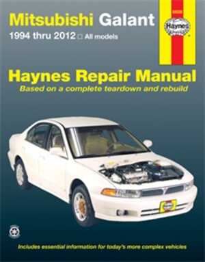 Haynes Reparationshandbok, Mitsubishi Galant, Universal - 47047 - OE 68035, 9781563924859