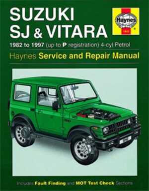 Haynes Reparationshandbok, Suzuki Sj Series, Samurai Vitara, Universal - 47049 - OE 1942, 9781859602805