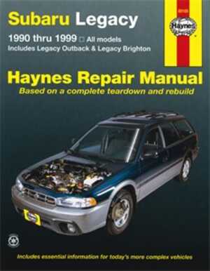 Haynes Reparationshandbok, Subaru Legacy, Universal - 47054 - OE 89100, 9781563926464