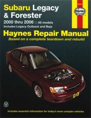 Haynes Reparationshandbok, Subaru Legacy & Forester, Universal, 89101, 9781563926198
