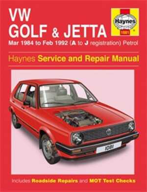 Haynes Reparationshandbok, Vw Golf & Jetta Mk 2 Petrol, Universal - 47058 - OE 1081, 9781859602829