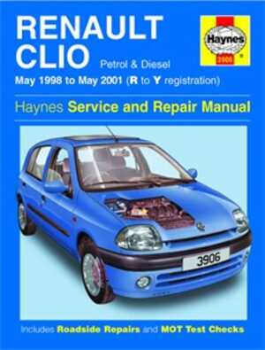 Haynes Reparationshandbok, Renault Clio Petrol & Diesel - 47066 - OE 3906, 9781859609064