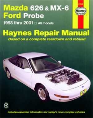 Haynes Reparationshandbok, Mazda 626, Mx-6 & Ford Probe, Universal - 47067 - OE 61042, 9781563924408