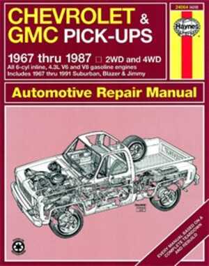 Haynes Reparationshandbok, Chevrolet & Gmc Pick-ups, Universal - 47068 - OE 24064, 9781850107644