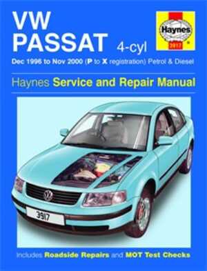 Haynes Reparationshandbok, Vw Passat 4-cyl Petrol & Diesel, Universal, 3917, 9781859609170