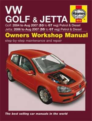 Haynes Reparationshandbok, Vw Golf & Jetta Petrol & Diesel - 47088 - OE 4610, 9781844256105