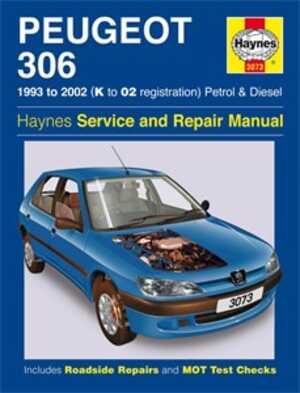 Haynes Reparationshandbok, Peugeot 306 Petrol & Diesel - 47089 - OE 3073, 9781844251803