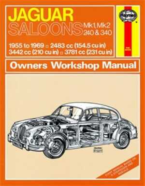 Ii, 240 & 340 Haynes Reparationshandbok, Jaguar Mki & Haynes 0098 - 174759 - OE 0098