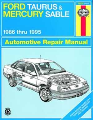 Mercury Sable Haynes Reparationshandbok, Ford Taurus &, Universal, 36074