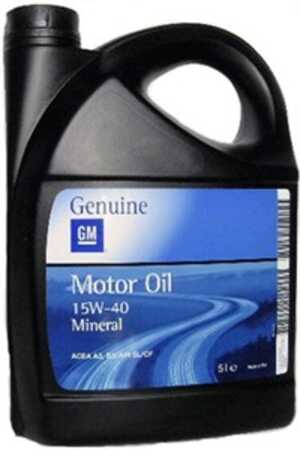 Motorolja Genuine GM Opel 15W-40 A3/B3 Original 93165220 - 1923812 - OE 1942050, 93165220