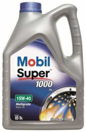 Motorolja Mobil Super 1000 X1 15W-40, 5L, Universal